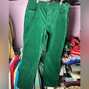 Talbots velveteen straight leg pants